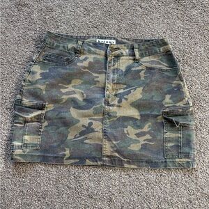 Camouflage Cargo Skirt